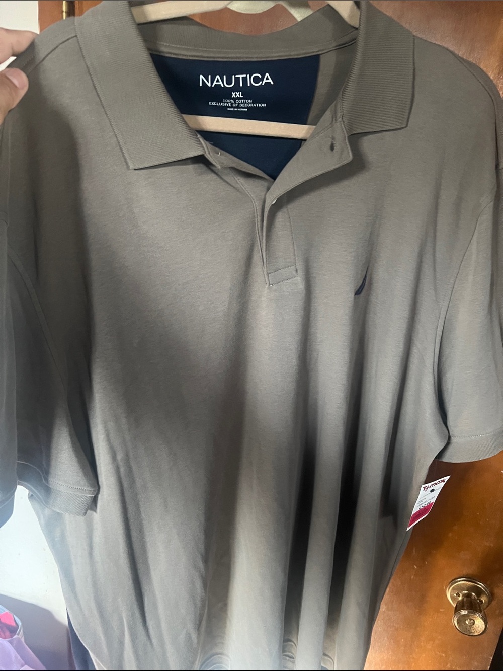 Nautica Men's Polo Shirt in Olive Gray